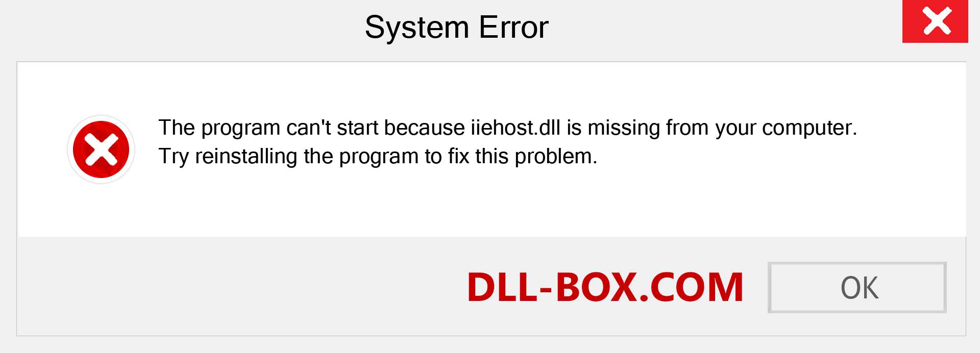  iiehost.dll file is missing?. Download for Windows 7, 8, 10 - Fix  iiehost dll Missing Error on Windows, photos, images